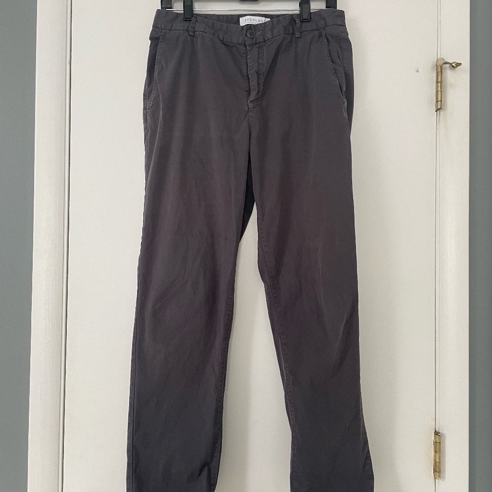 EVERLANE Men's Casual Chinos in Slate Grey